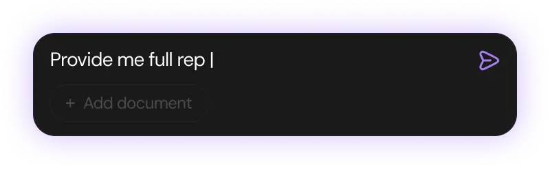 AI agent chat interface
